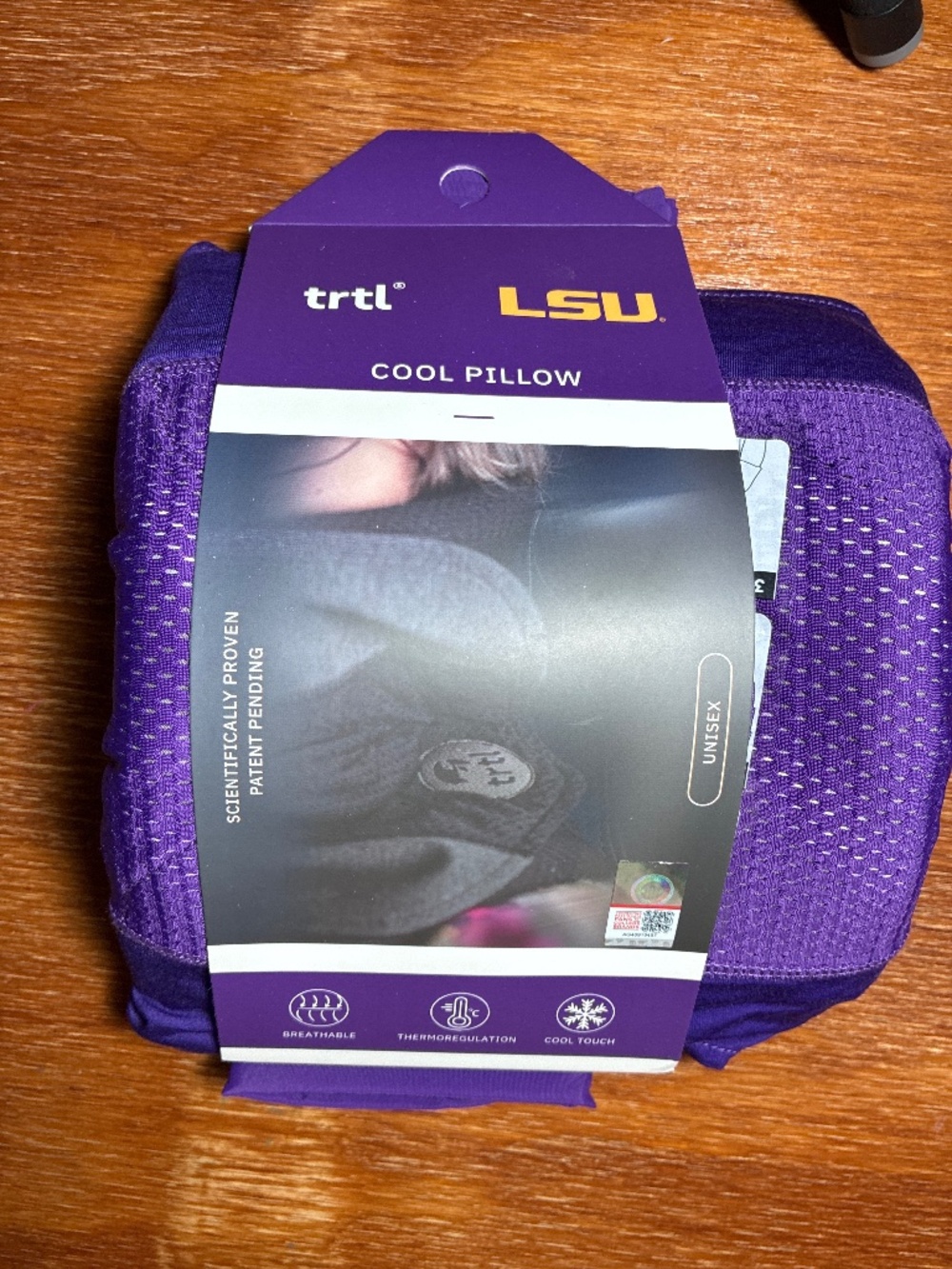 TWO!  NIP LSU Tigers Trtl Travel Pillow Cool College Edition Purple